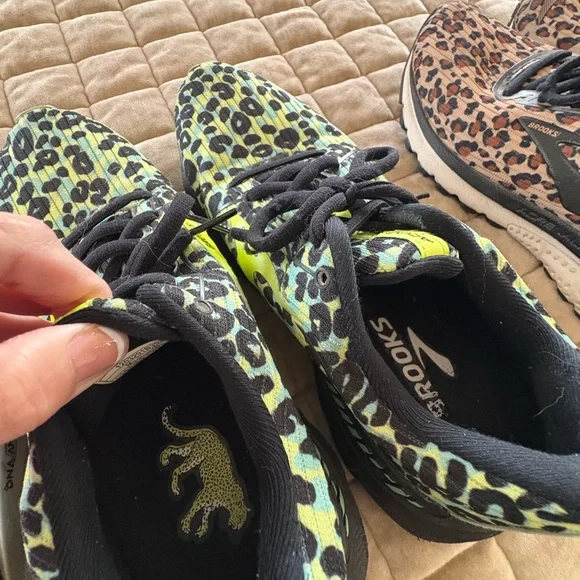 Brooks Neon Leopard Running Shoes - Picture 2 of 2
